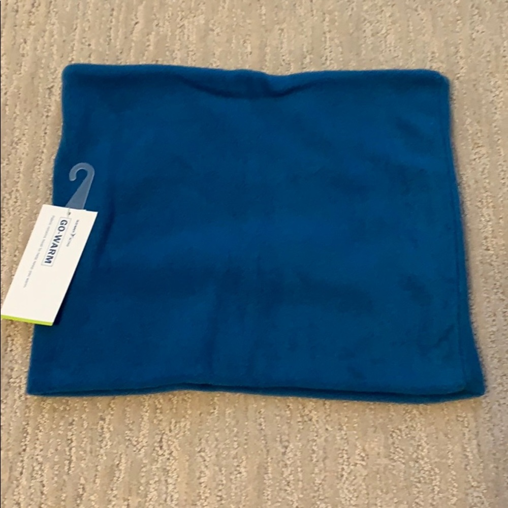 Blue winter scarf